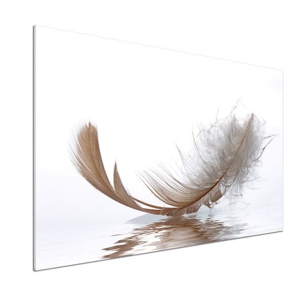 Panel do kuchni Piórko na wodzie