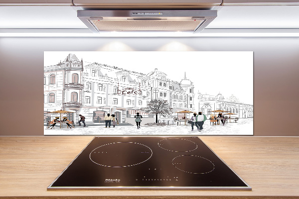 Panel dekor szkło Stare miasto