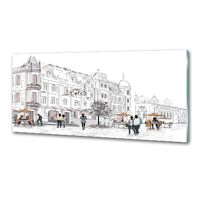 Panel dekor szkło Stare miasto