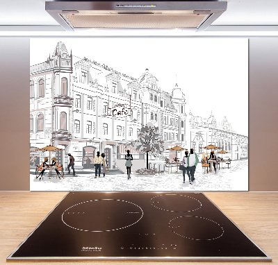 Panel dekor szkło Stare miasto