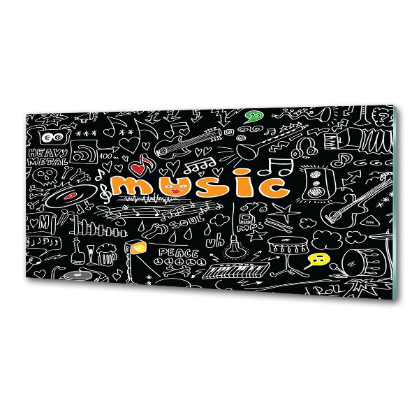 Panel do kuchni Symbole muzyczne
