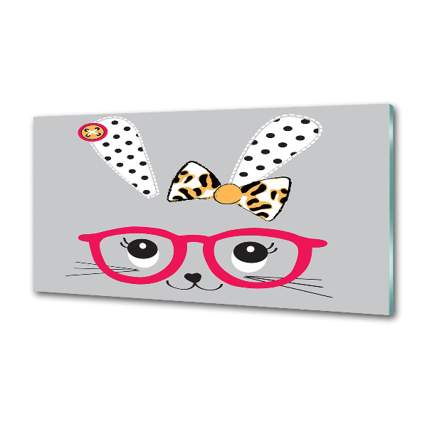 Panel do kuchni Królik w okularach