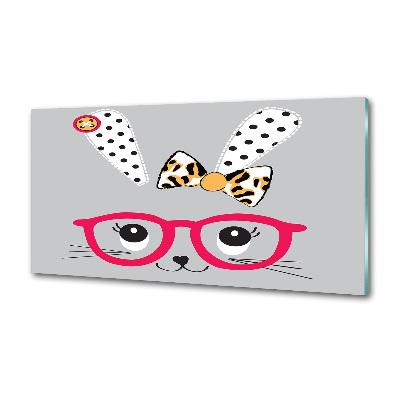 Panel do kuchni Królik w okularach