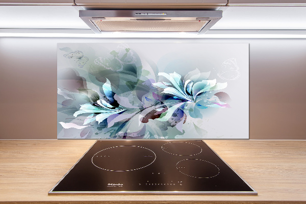 Achterwand keuken Abstracte bloemen