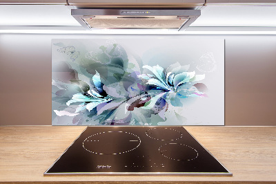 Panel do kuchni Abstrakcja kwiaty