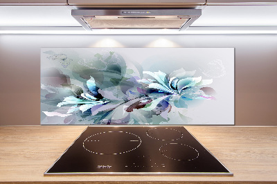 Achterwand keuken Abstracte bloemen