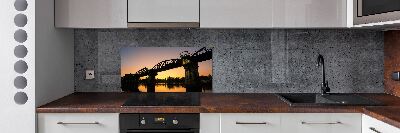 Glazen achterwand keuken Brug in Thailand