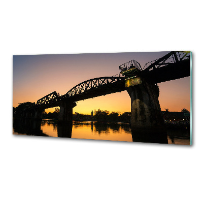 Glazen achterwand keuken Brug in Thailand