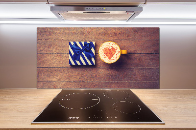 Achterwand keuken Koffie en een cadeautje