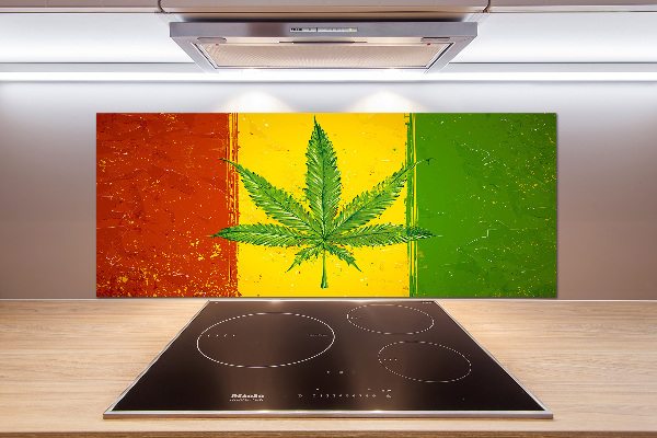 Spatscherm keuken Rasta-vlag