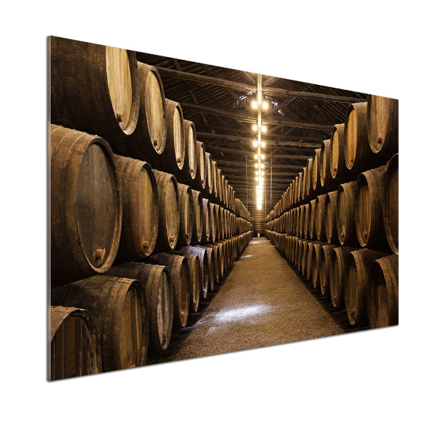 Glazen achterwand keuken Wijnhuis van Porto