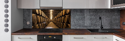 Glazen achterwand keuken Wijnhuis van Porto