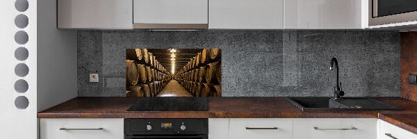 Glazen achterwand keuken Wijnhuis van Porto