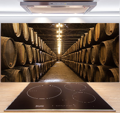 Glazen achterwand keuken Wijnhuis van Porto