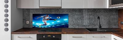 Panel szklany do kuchni Piłkarz