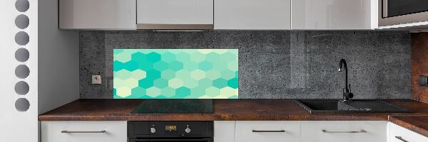 Glazen achterwand keuken Geometrische achtergrond