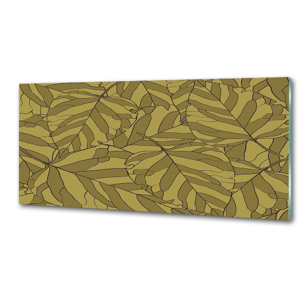 Panel szklany do kuchni Liście