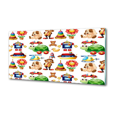 Glazen achterwand keuken Speelgoed