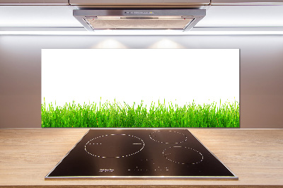 Glazen achterwand keuken Gras