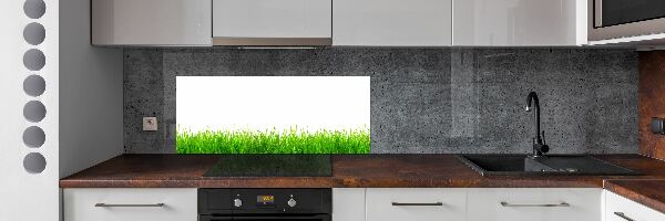 Glazen achterwand keuken Gras