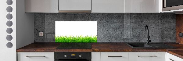 Glazen achterwand keuken Gras
