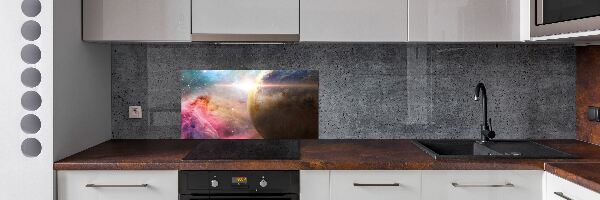 Glazen achterwand keuken Melkwegstelsel