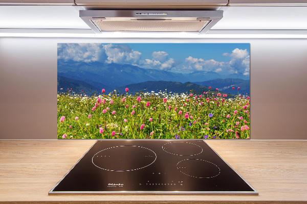 Panel do kuchni Łąka w górach