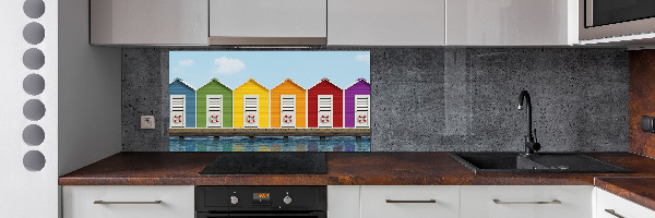 Panel do kuchni Plażowe kabiny