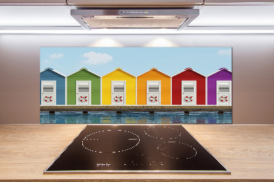 Panel do kuchni Plażowe kabiny