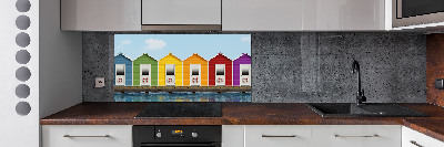 Panel do kuchni Plażowe kabiny