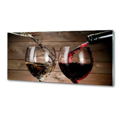 Spatscherm keuken Twee glazen wijn