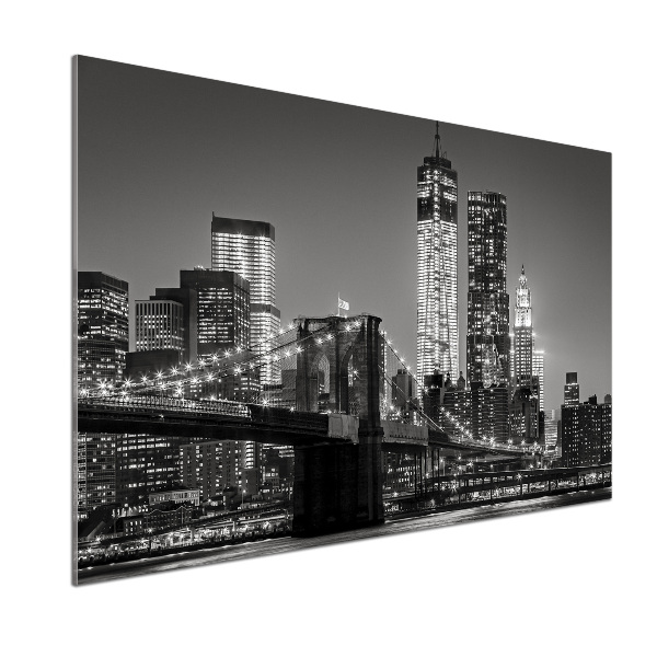 Panel do kuchni Manhattan nocą