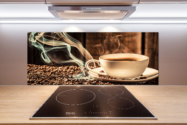 Glazen achterwand keuken Aromatische koffie