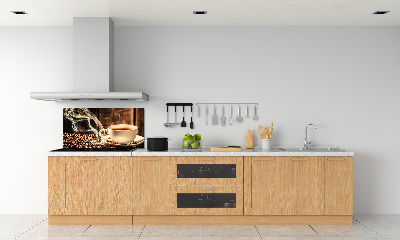Glazen achterwand keuken Aromatische koffie