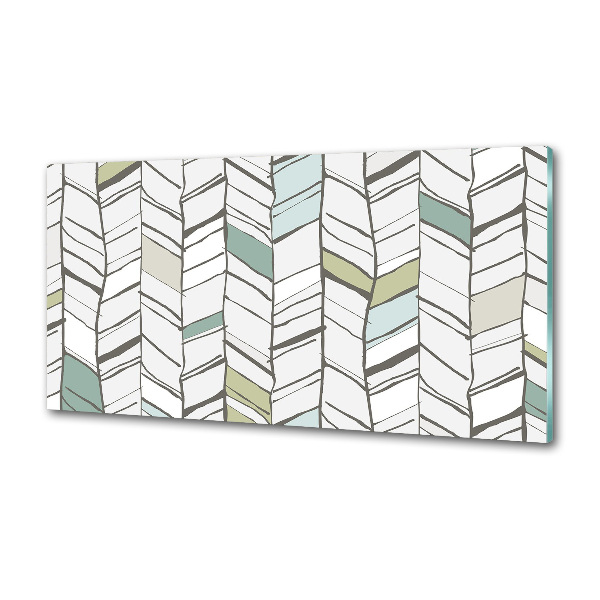 Achterwand keuken Visgraatpatroon