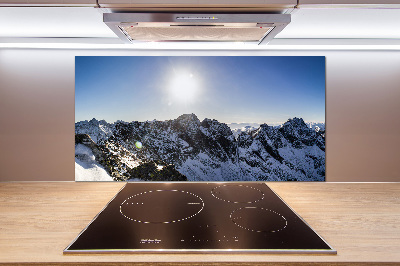 Keuken achterwand De winter in het Tatragebergte