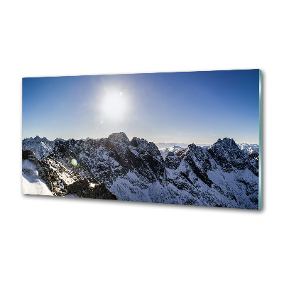 Keuken achterwand De winter in het Tatragebergte