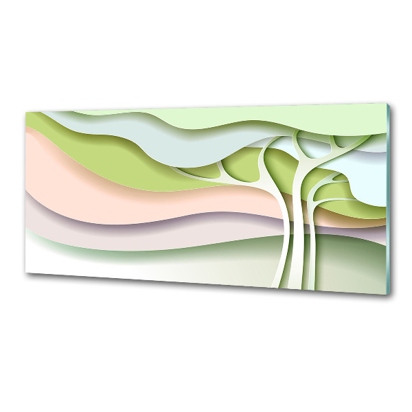 Panel do kuchni Abstrakcja drzewo
