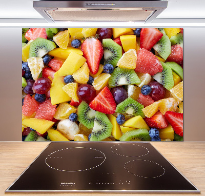 Glazen achterwand keuken Gesneden fruit