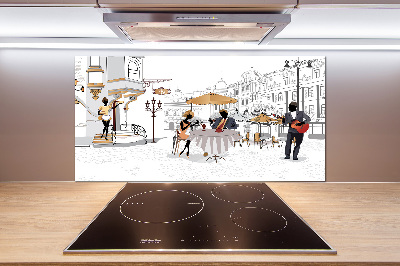 Spatplaat keuken Koffiehuis