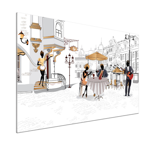 Panel między meble w kuchni Kawiarnia