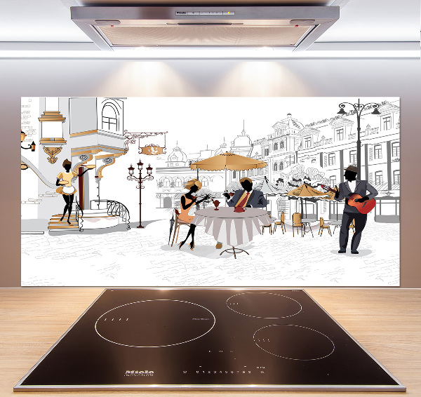 Spatplaat keuken Koffiehuis