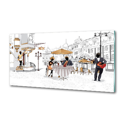 Panel między meble w kuchni Kawiarnia