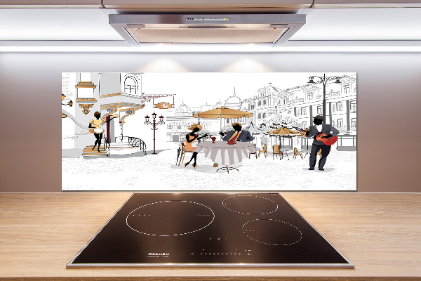 Spatplaat keuken Koffiehuis