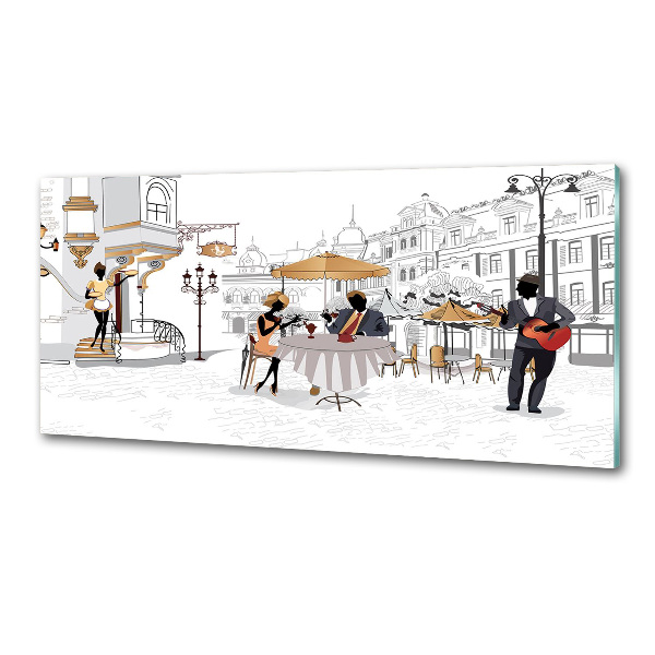 Panel między meble w kuchni Kawiarnia