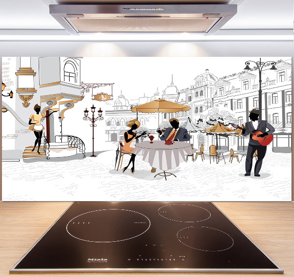 Spatplaat keuken Koffiehuis