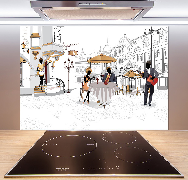 Spatplaat keuken Koffiehuis