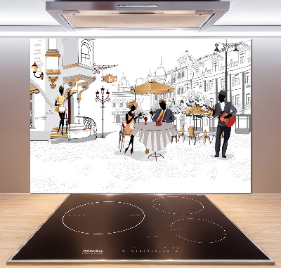 Spatplaat keuken Koffiehuis