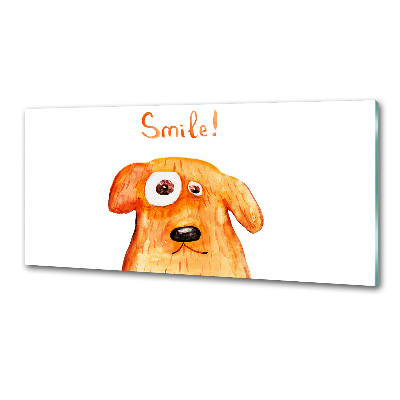 Panel szklany do kuchni Pies