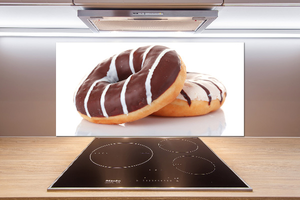 Spatplaat keuken Chocoladedonuts